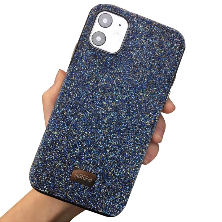 For iPhone 11 Mutural TPU + PC + Diamond Cloth Protective Case(Blue) - HoMEdemic™ 