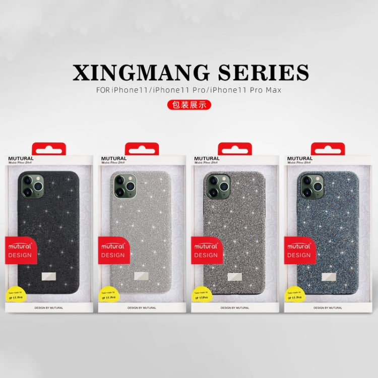 For iPhone 11 Mutural TPU + PC + Diamond Cloth Protective Case(Blue) - HoMEdemic™ 