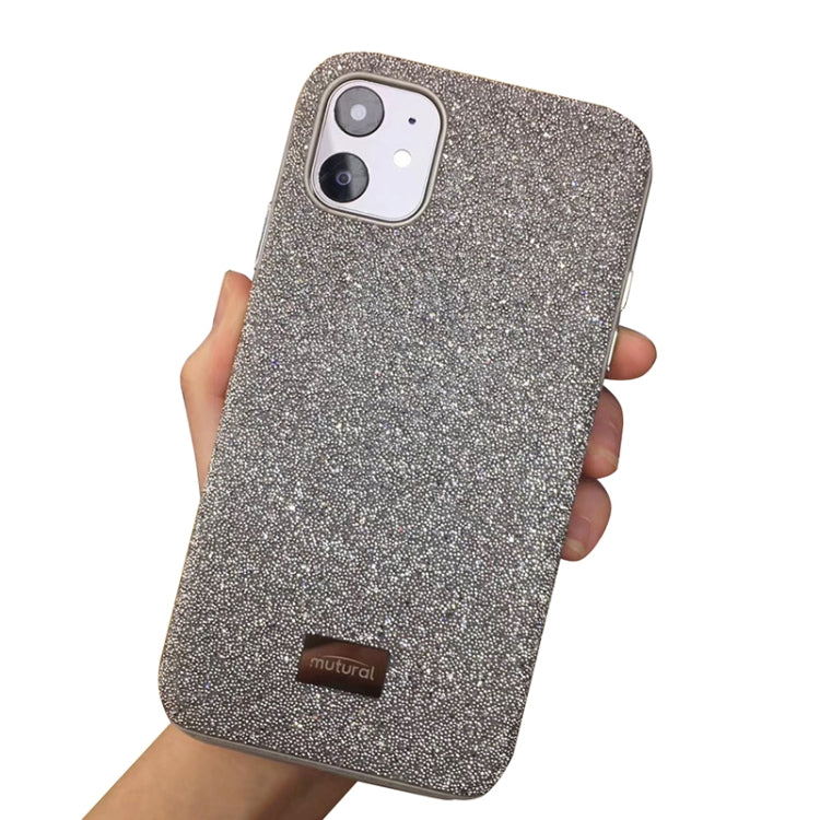 For iPhone 11 Mutural TPU + PC + Diamond Cloth Protective Case(Silver) - HoMEdemic™ 