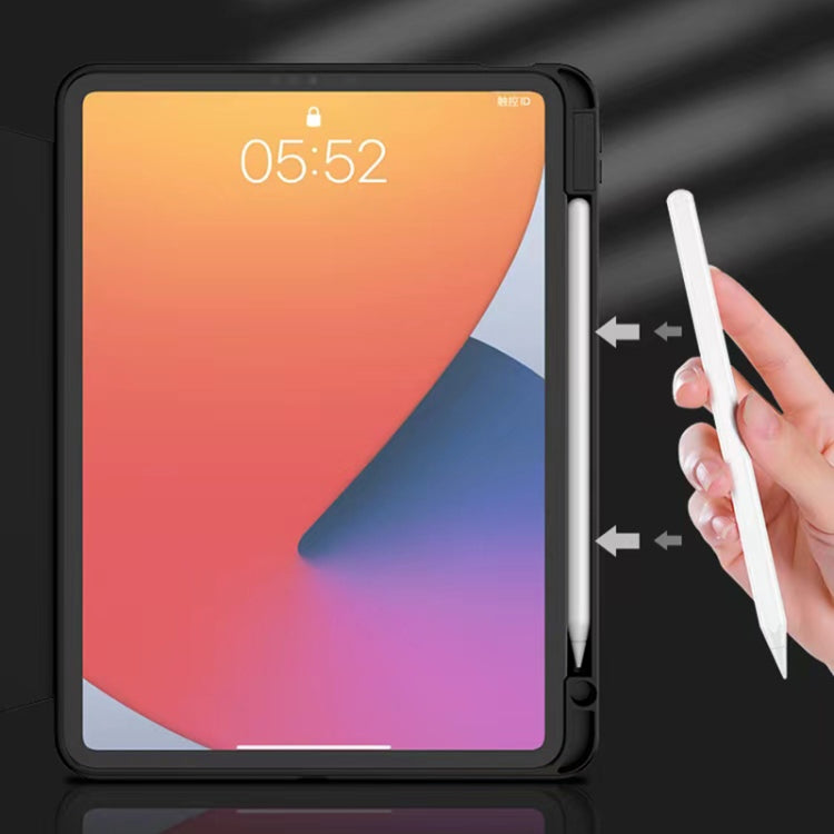 For iPad 10.2 2021 / 2020 / 2019 Mutural Jianshang Series Tablet Leather Smart Case(Black) - HoMEdemic™ 