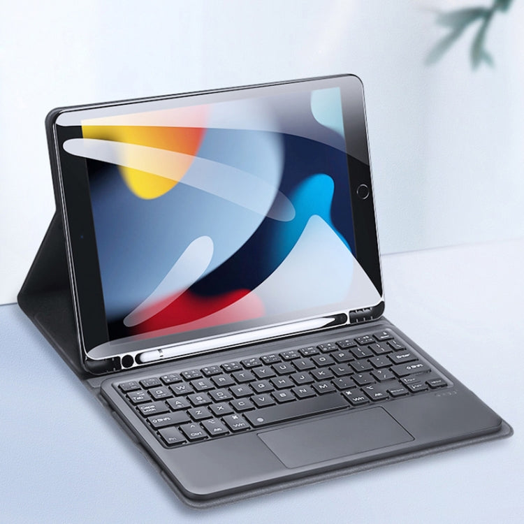 DUX DUCIS Bluetooth Keyboard Leather Case with Touchpad & Smart Sleep Function For iPad 10.2 2021 / 2020 / 2019(Black) - HoMEdemic™ 