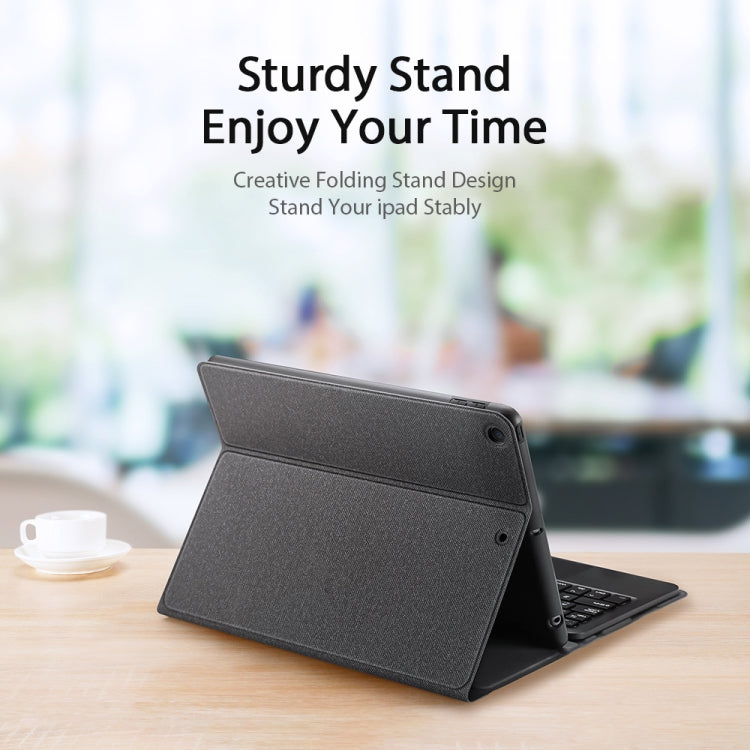 DUX DUCIS Bluetooth Keyboard Leather Case with Touchpad & Smart Sleep Function For iPad 10.2 2021 / 2020 / 2019(Black) - HoMEdemic™ 