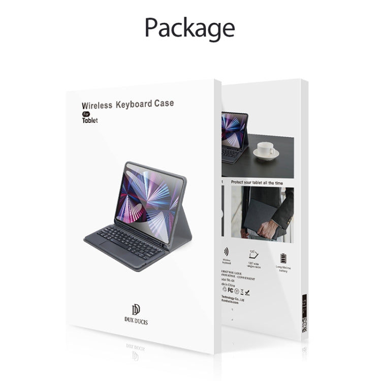 DUX DUCIS Bluetooth Keyboard Leather Case with Touchpad & Smart Sleep Function For iPad 10.2 2021 / 2020 / 2019(Black) - HoMEdemic™ 