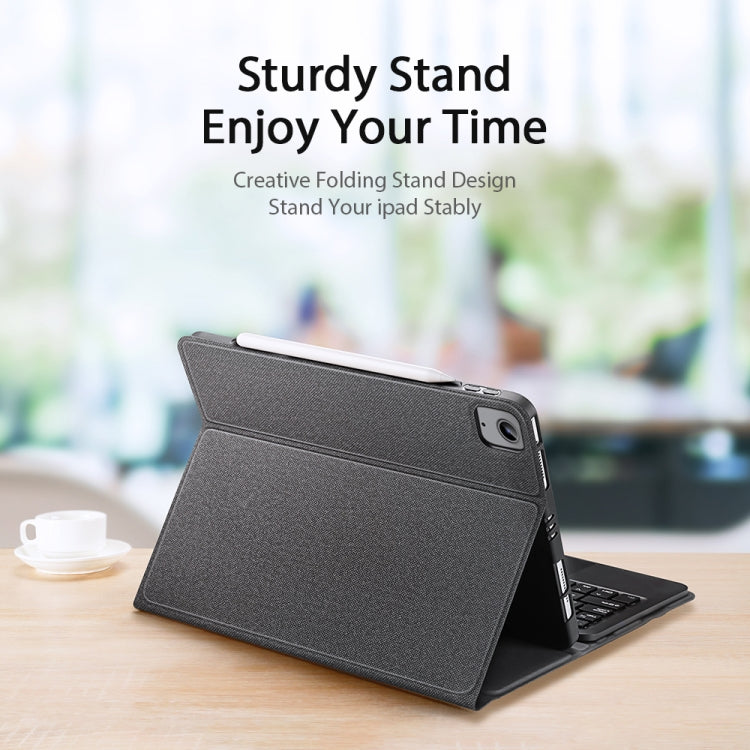 DUX DUCIS Bluetooth Keyboard Leather Case with Touchpad & Smart Sleep Function For iPad Air 4/5 / iPad Pro 11 2018/2020/2021/2022(Black) - HoMEdemic™ 