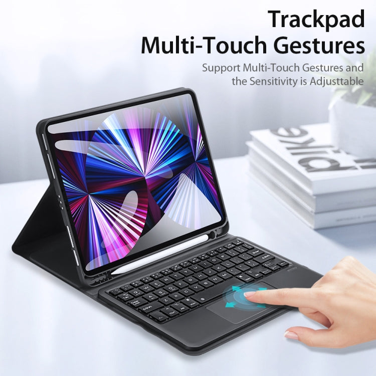 DUX DUCIS Bluetooth Keyboard Leather Case with Touchpad & Smart Sleep Function For iPad Air 4/5 / iPad Pro 11 2018/2020/2021/2022(Black) - HoMEdemic™ 