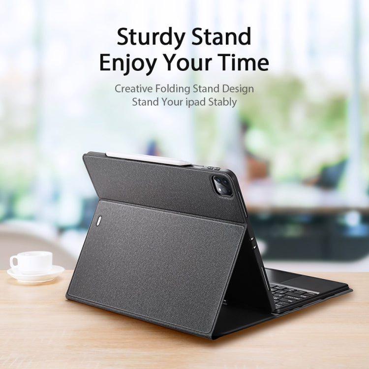 DUX DUCIS Bluetooth Keyboard Leather Case with Touchpad & Smart Sleep Function For iPad Pro 12.9 2020/2021/2022(Black) - HoMEdemic™ 