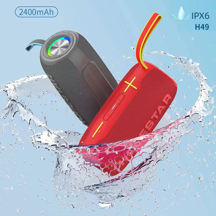 HOPESTAR H49 RGB Light TWS Waterproof Wireless Bluetooth Speaker(Blue) - HoMEdemic™ 