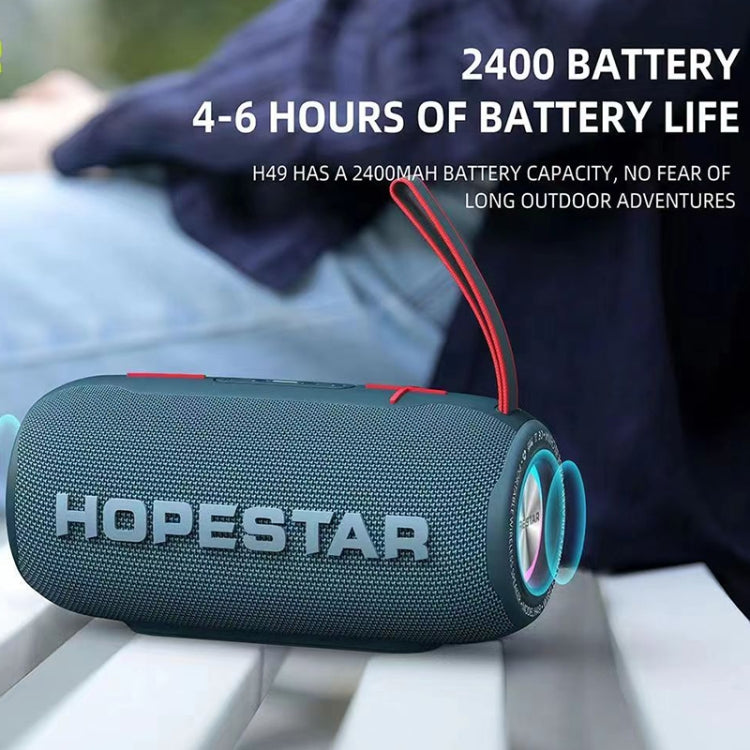 HOPESTAR H49 RGB Light TWS Waterproof Wireless Bluetooth Speaker(Blue) - HoMEdemic™ 