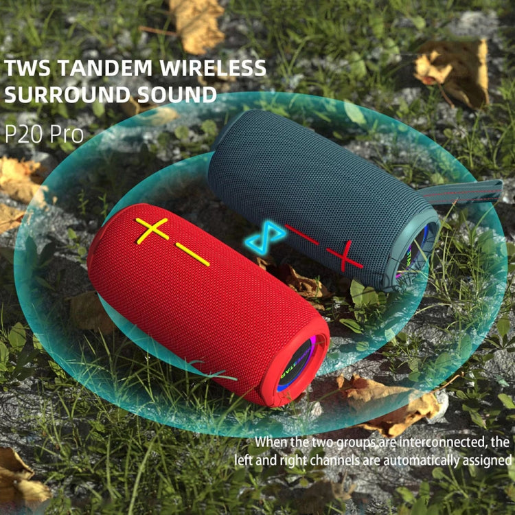 HOPESTAR P20 Pro Waterproof Wireless Bluetooth Speaker(Red) - HoMEdemic™ 