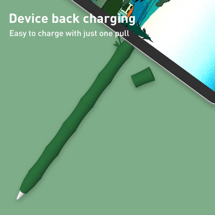 LOVE MEI Bamboo Liquid Silicone Gel Stylus Pen Protective Case For Apple Pencil 2(Dark Green) - HoMEdemic™ 