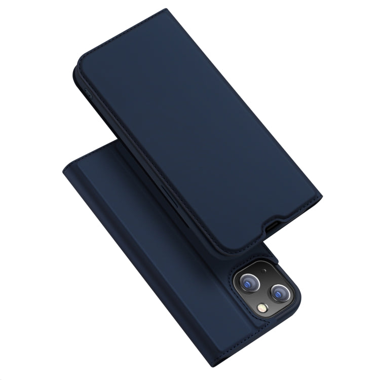 For iPhone 14/13 DUX DUCIS Skin Pro Series Shockproof Horizontal Flip Leather Phone Case (Dark Blue) - HoMEdemic™ 