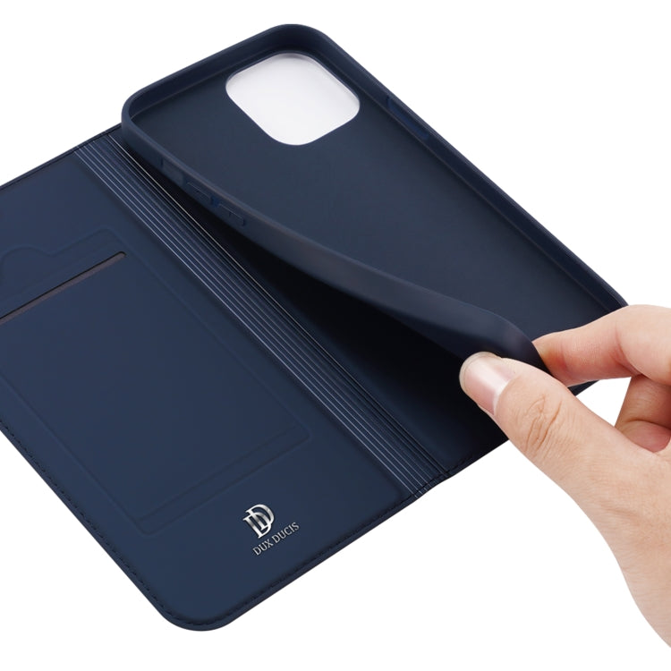 For iPhone 14/13 DUX DUCIS Skin Pro Series Shockproof Horizontal Flip Leather Phone Case (Dark Blue) - HoMEdemic™ 