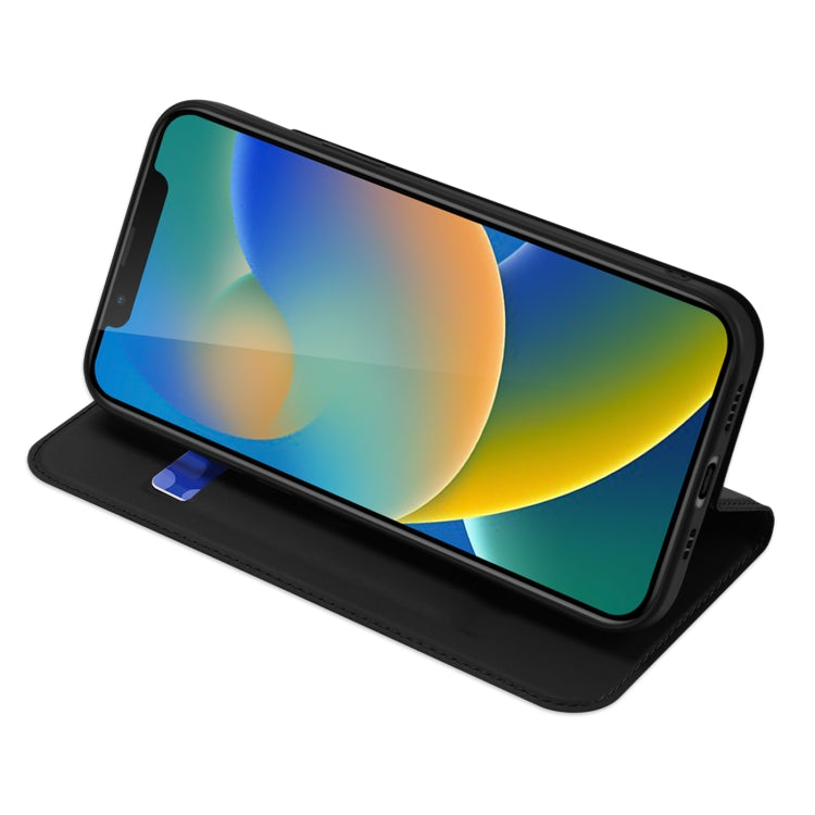 For iPhone 14/13 DUX DUCIS Skin Pro Series Shockproof Horizontal Flip Leather Phone Case (Black) - HoMEdemic™ 