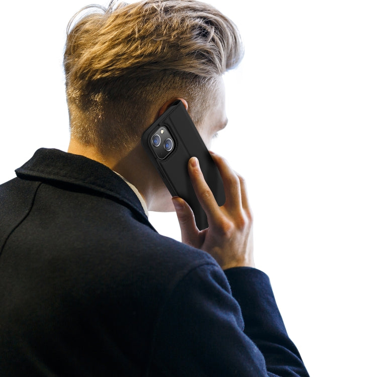 For iPhone 14/13 DUX DUCIS Skin Pro Series Shockproof Horizontal Flip Leather Phone Case (Black) - HoMEdemic™ 