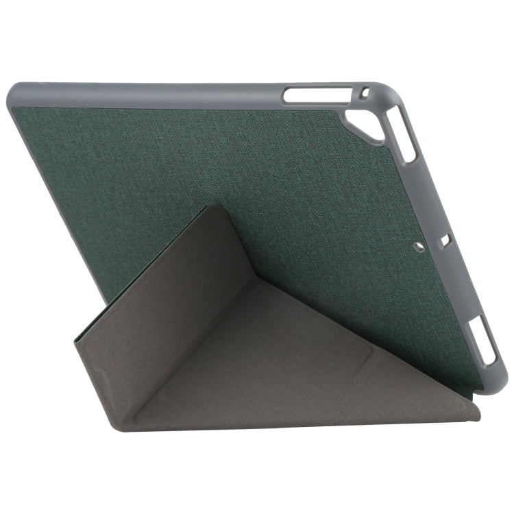 Mutural King Kong Series Deformation Holder Leather Tablet Case For iPad 9.7 2018 / 2017(Green) - HoMEdemic™ 