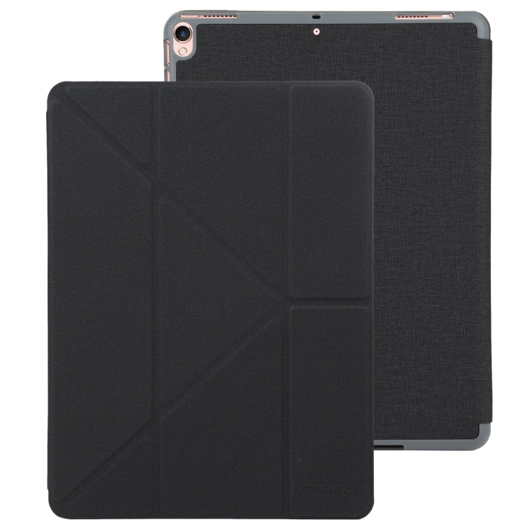 Mutural King Kong Series Deformation Holder Leather Tablet Case For iPad Pro 10.5 2019 / 2017(Black) - HoMEdemic™ 