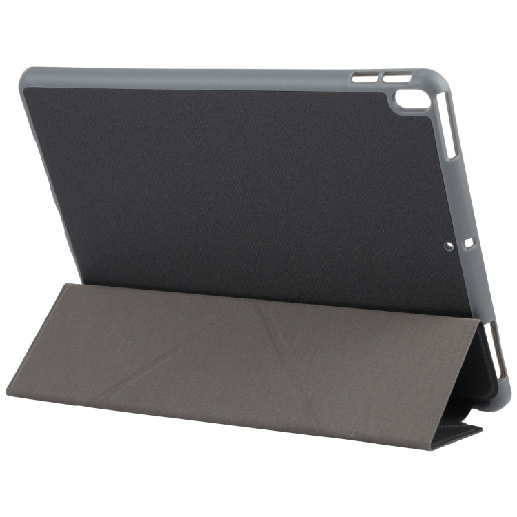 Mutural King Kong Series Deformation Holder Leather Tablet Case For iPad Pro 10.5 2019 / 2017(Black) - HoMEdemic™ 