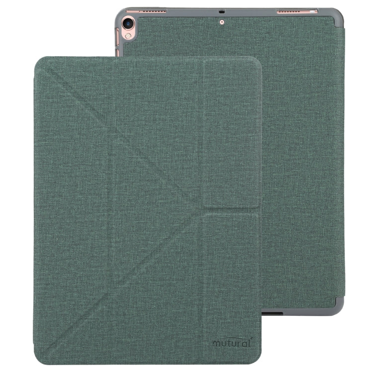 Mutural King Kong Series Deformation Holder Leather Tablet Case For iPad Pro 10.5 2019 / 2017(Green) - HoMEdemic™ 