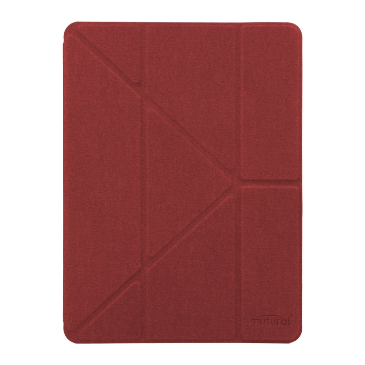Mutural King Kong Series Deformation Holder Leather Tablet Case For iPad Pro 10.5 2019 / 2017(Red) - HoMEdemic™ 