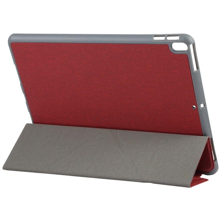 Mutural King Kong Series Deformation Holder Leather Tablet Case For iPad Pro 10.5 2019 / 2017(Red) - HoMEdemic™ 