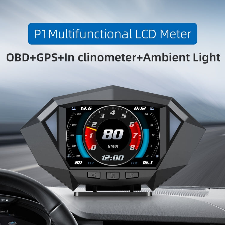 P1 3.5 inch Car OBD2 GPS HUD Head Up System Smart Digital Speedometer Meter Display, P1 - HoMEdemic™ 