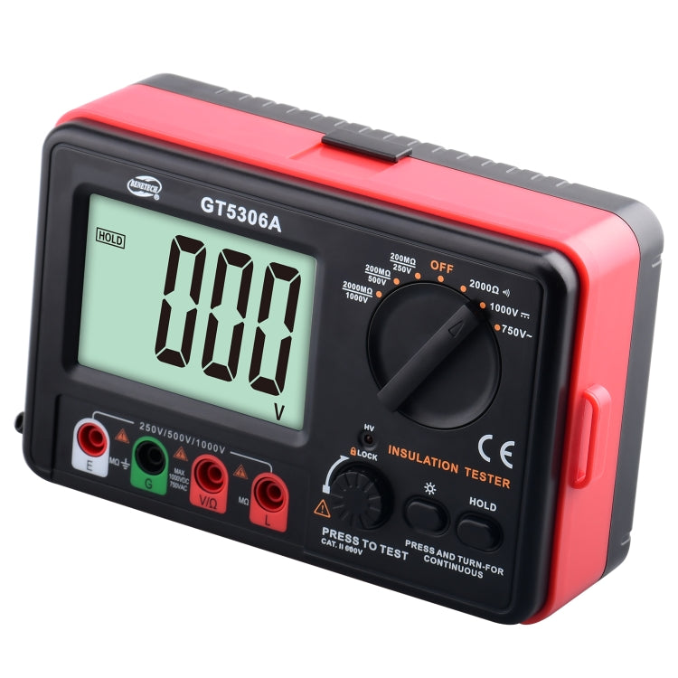 BENETECH GT5306A Insulation Resistance Tester, Battery Not Included - HoMEdemic™ 