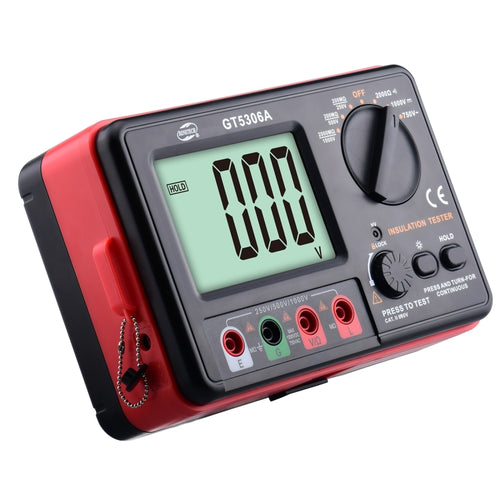 BENETECH GT5306A Insulation Resistance Tester, Battery Not Included - HoMEdemic™ 