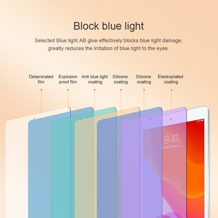 For iPad 10.2 NILLKIN V+ Series 0.33mm 4H Anti-blue Ray Tempered Glass Film - HoMEdemic™ 