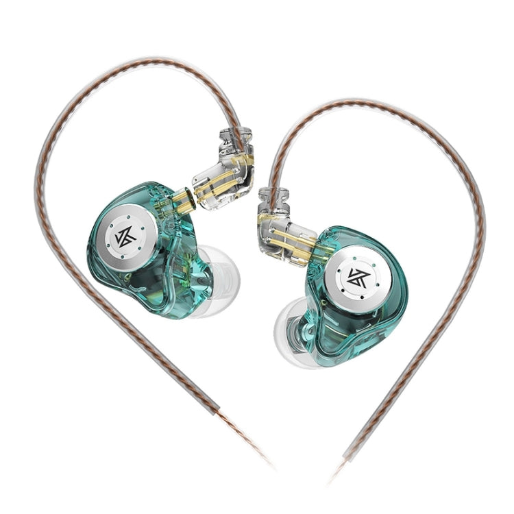 KZ-EDX PRO 1.25m Dynamic HiFi In-Ear Sports Music Headphones, Style:Without Microphone(Transparent Cyan) - HoMEdemic™ 