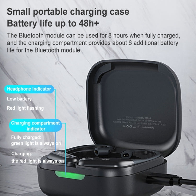 KZ-AZ09 PRO 5.2 Wireless Qualcomm Bluetooth Headset Earhook 5.2 Wireless Qualcomm Bluetooth Module 0.78/0.75 Interface Applicable(Black) - HoMEdemic™ 