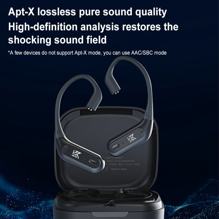 KZ-AZ09 PRO 5.2 Wireless Qualcomm Bluetooth Headset Earhook 5.2 Wireless Qualcomm Bluetooth Module 0.78/0.75 Interface Applicable(Black) - HoMEdemic™ 