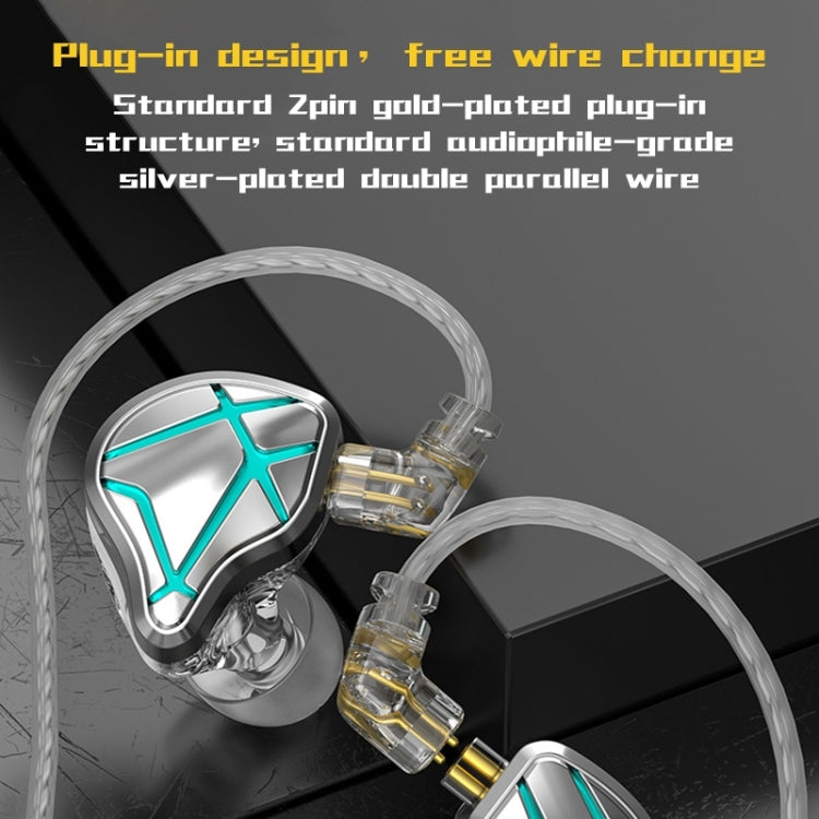 KZ-ESX 12MM Dynamic Subwoofer Sports In-Ear HIFI Headphones,Length: 1.2m(Without Microphone) - HoMEdemic™ 