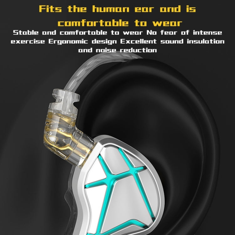 KZ-ESX 12MM Dynamic Subwoofer Sports In-Ear HIFI Headphones,Length: 1.2m(Without Microphone) - HoMEdemic™ 