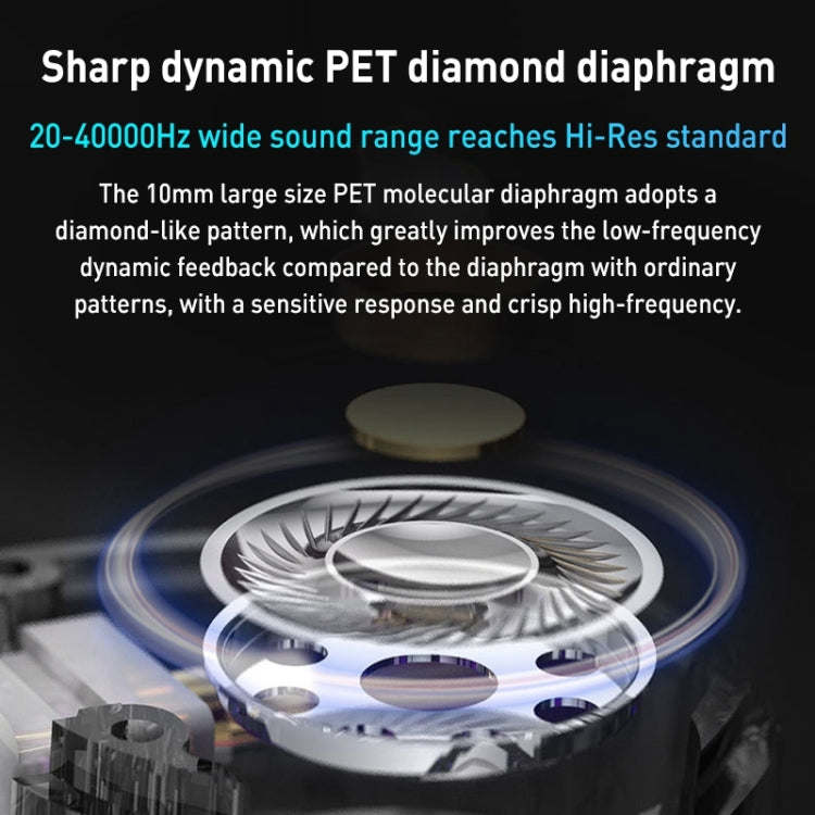 KZ-EDC 1.2m High-Value Subwoofer Wired HIFI In-Ear Headphones, Style:Without Microphone(Shining Black) - HoMEdemic™ 