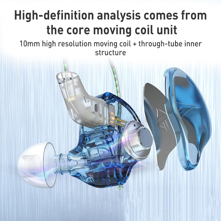 KZ-EDC 1.2m High-Value Subwoofer Wired HIFI In-Ear Headphones, Style:Without Microphone(Shining Black) - HoMEdemic™ 