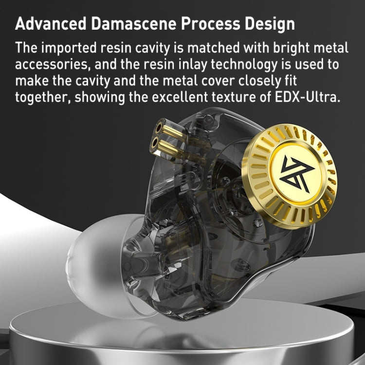 KZ-EDX Ultra Dual Magnetic Dynamic In-Ear Headphones,Length: 1.2m(With Microphone) - HoMEdemic™ 