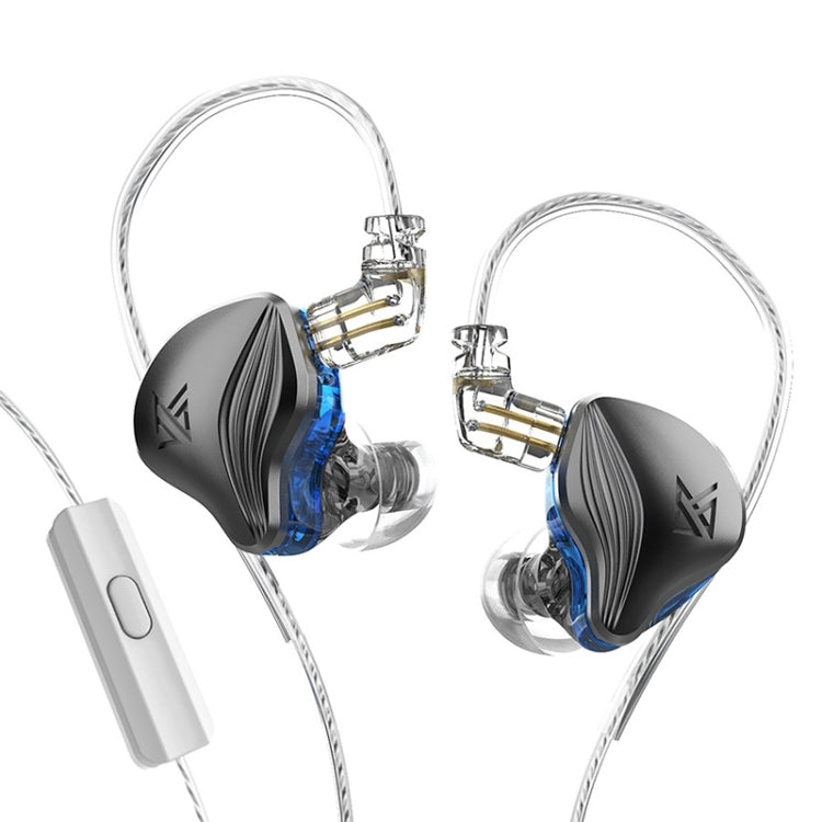KZ-ZEX 1.2m Electrostatic Dynamic In-Ear Sports Music Headphones, Style:With Microphone(Gun Grey) - HoMEdemic™ 