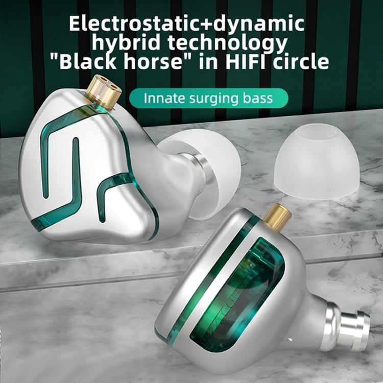 KZ-ZES Electrostatic Dynamic Hybrid HIFI In-Ear Headphones,Length: 1.2m(With Microphone) - HoMEdemic™ 