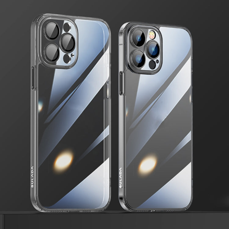 For iPhone 12 Pro SULADA Crytal Steel Series Diamond Glass + TPU Phone Case(Black) - HoMEdemic™ 