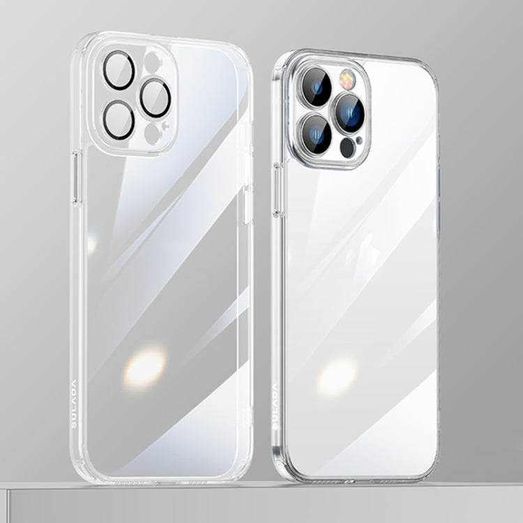 For iPhone 12 Pro Max SULADA Crytal Steel Series Diamond Glass + TPU Phone Case(Transparent) - HoMEdemic™ 
