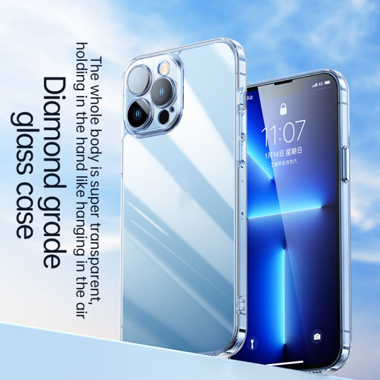 For iPhone 12 Pro Max SULADA Crytal Steel Series Diamond Glass + TPU Phone Case(Transparent) - HoMEdemic™ 