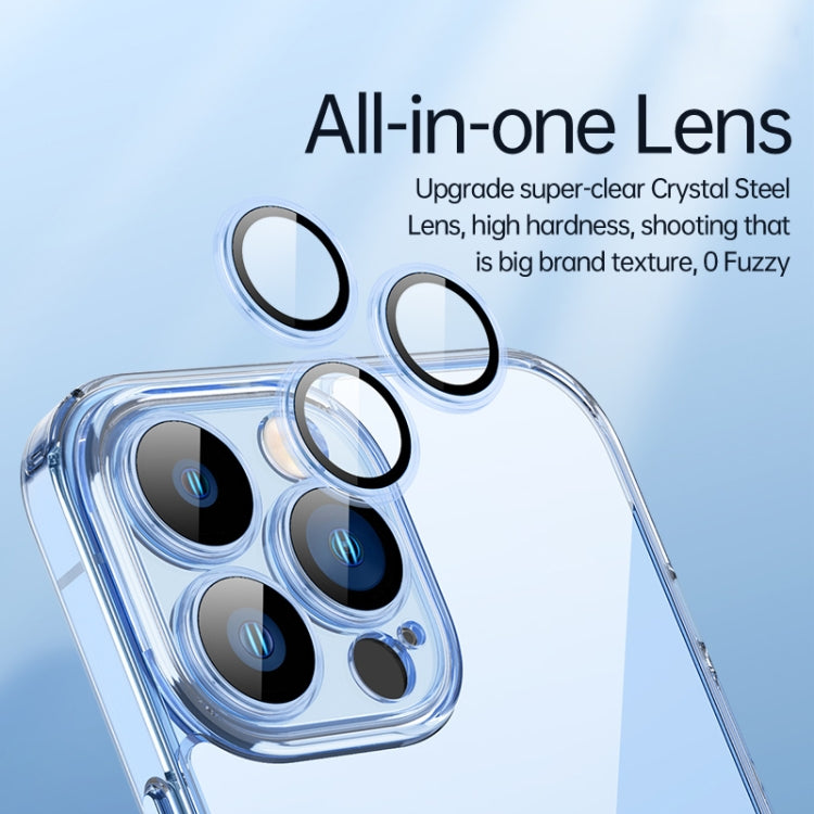For iPhone 12 Pro Max SULADA Crytal Steel Series Diamond Glass + TPU Phone Case(Transparent) - HoMEdemic™ 