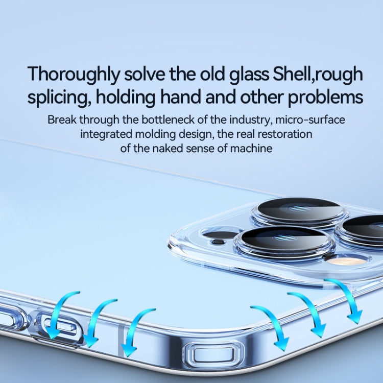 For iPhone 12 Pro Max SULADA Crytal Steel Series Diamond Glass + TPU Phone Case(Transparent) - HoMEdemic™ 