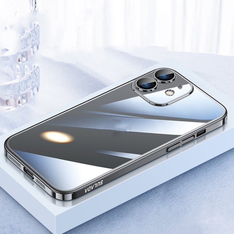 For iPhone 12 SULADA JINGJIA Series Lens Protector PC Phone Case(Black) - HoMEdemic™ 