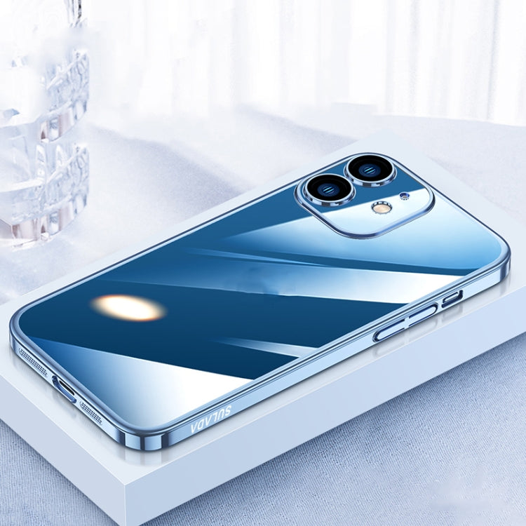 For iPhone 12 SULADA JINGJIA Series Lens Protector PC Phone Case(Blue) - HoMEdemic™ 
