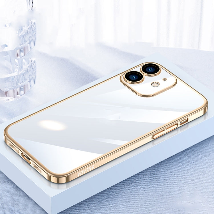 For iPhone 12 SULADA JINGJIA Series Lens Protector PC Phone Case(Gold) - HoMEdemic™ 