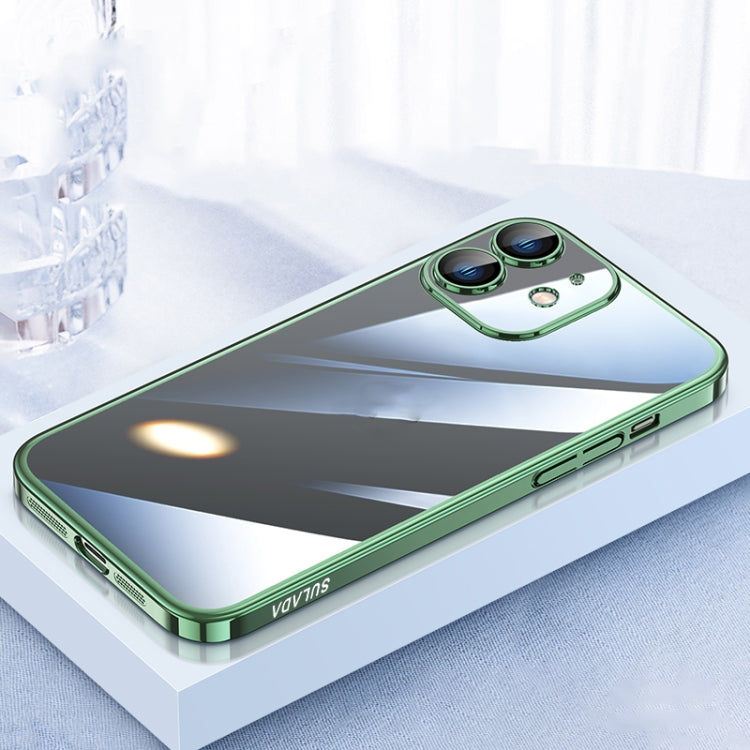 For iPhone 12 SULADA JINGJIA Series Lens Protector PC Phone Case(Greeen) - HoMEdemic™ 