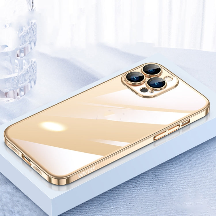 For iPhone 12 Pro Max SULADA JINGJIA Series Lens Protector PC Phone Case(Gold) - HoMEdemic™ 