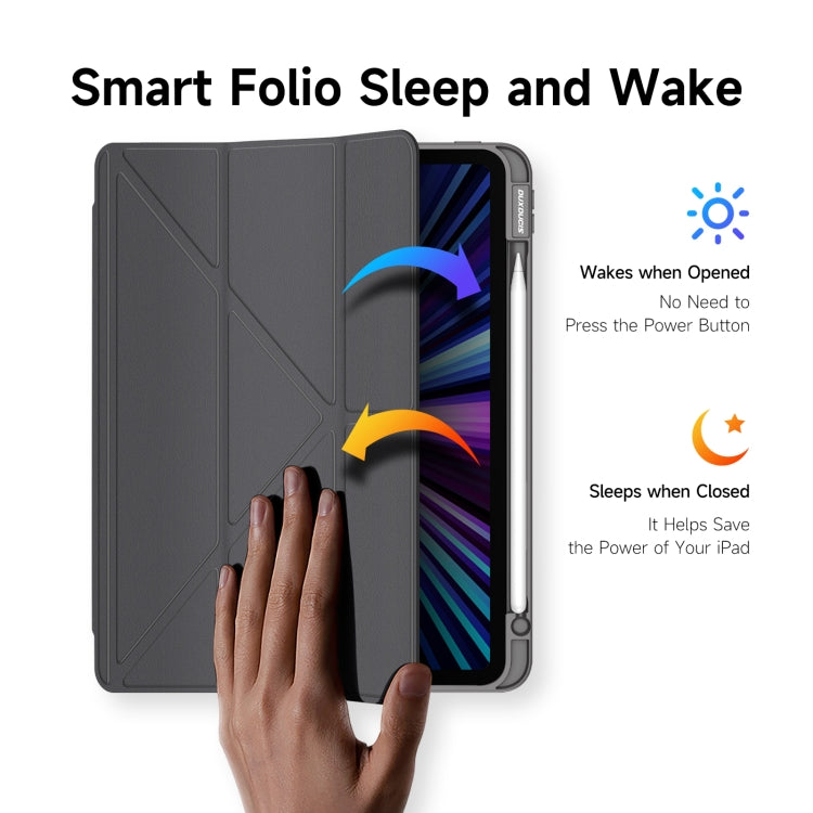 DUX DUCIS Magi Series Shockproof Tablet Case For iPad Pro 11 2022/2021/2020/2018 (Grey) - HoMEdemic™ 