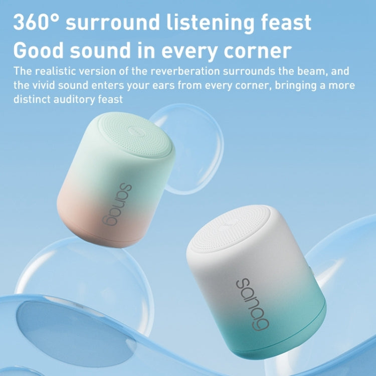 Sanag X6S Outdoor Portable Mini Gradient Bluetooth Speaker(White Pink) - HoMEdemic™ 